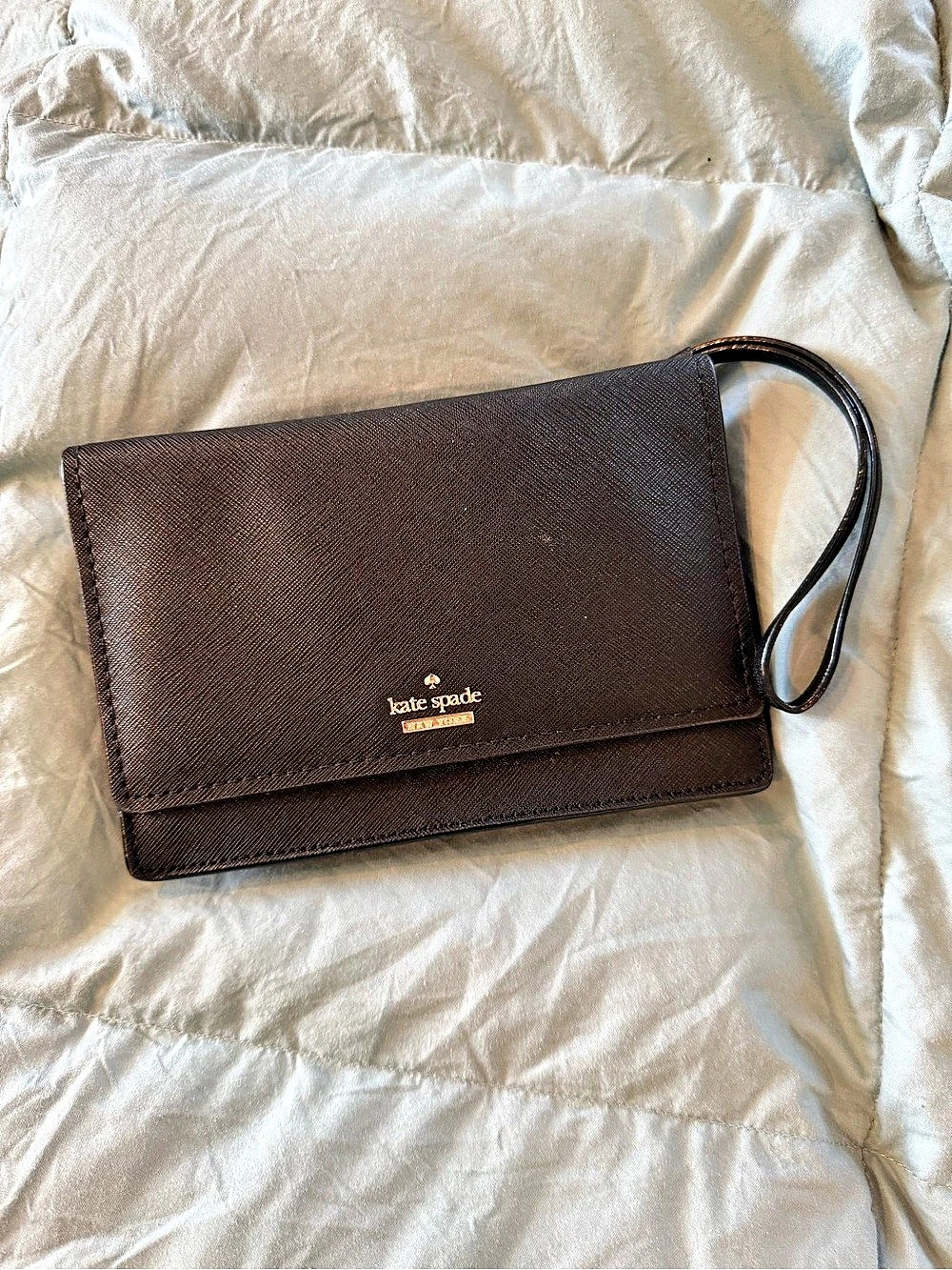 Kate Spade Black Wristlet Clutch